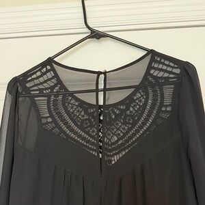 Express Black Long Sleeve Dress